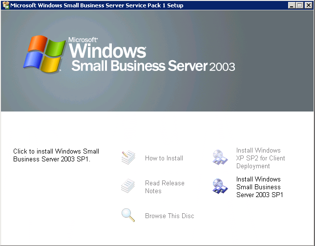 Server 2003 Sp1 Fails To Install